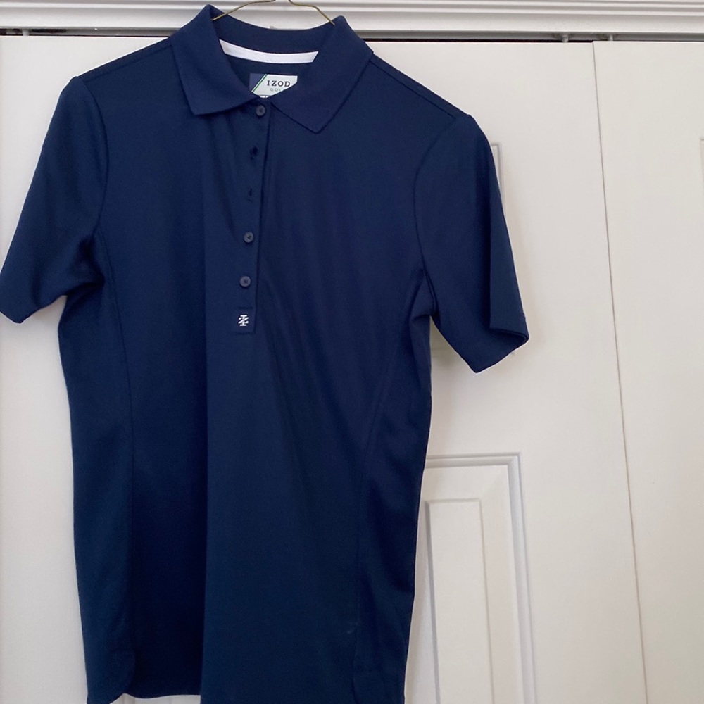 Ladies Izod Golf Shirt Navy Blue Size S Never worn